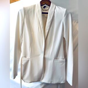 Cream White House Black Market Blazer